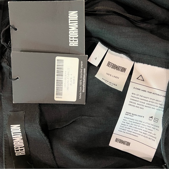 Reformation Oregano Linen Wide Leg
Jumpsuit in Black Size 4 - Picture 10 of 13